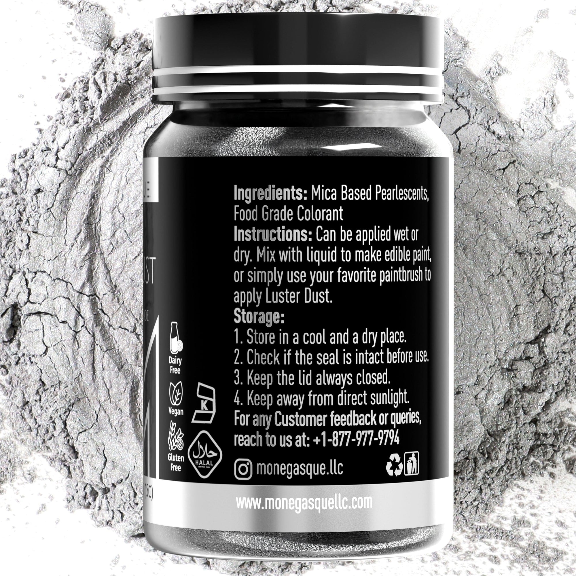 Silver Luster Dust 15G - MONÉGASQUE