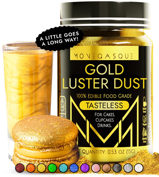 Gold Edible Luster Dust 15g