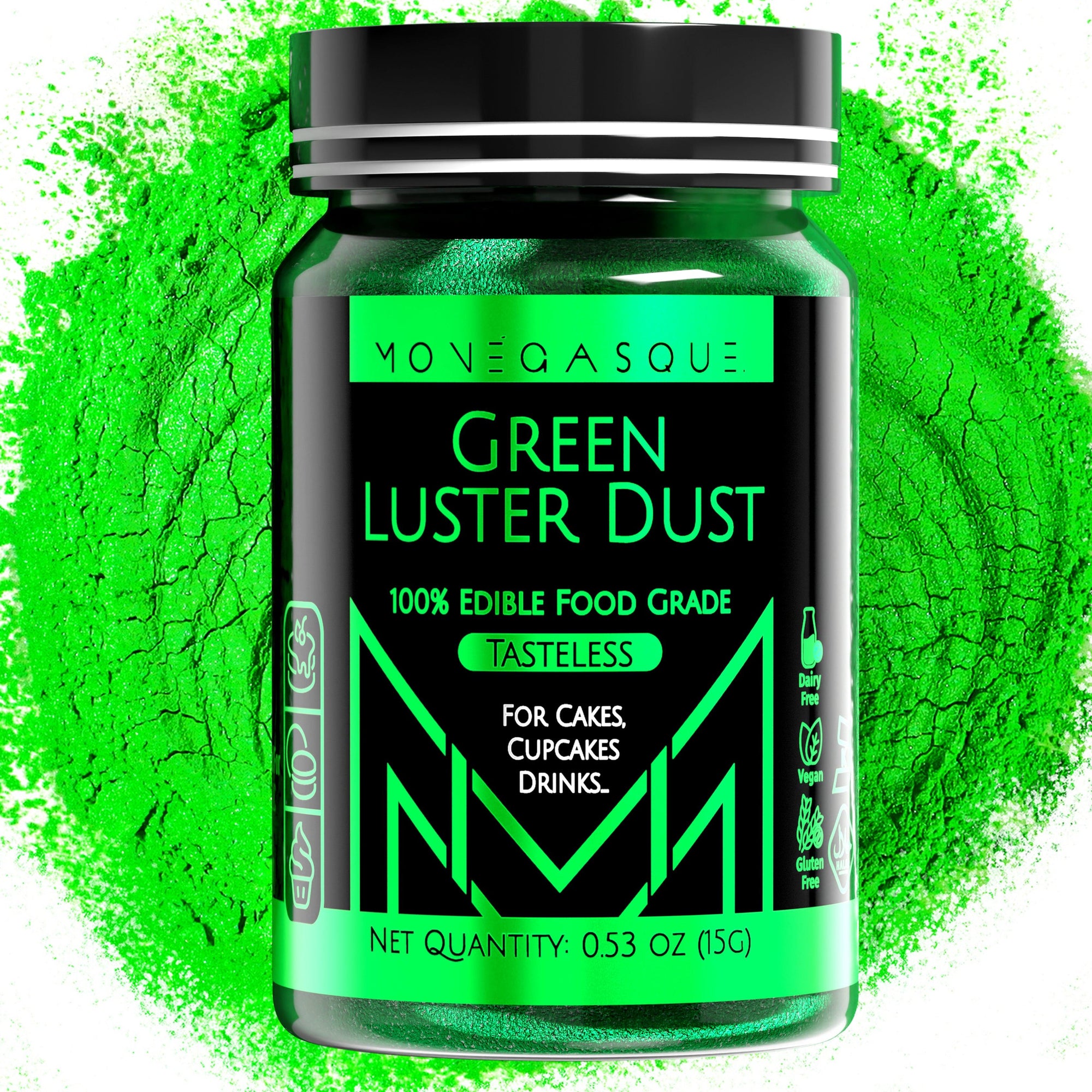 Green Luster Dust 15G - MONÉGASQUE