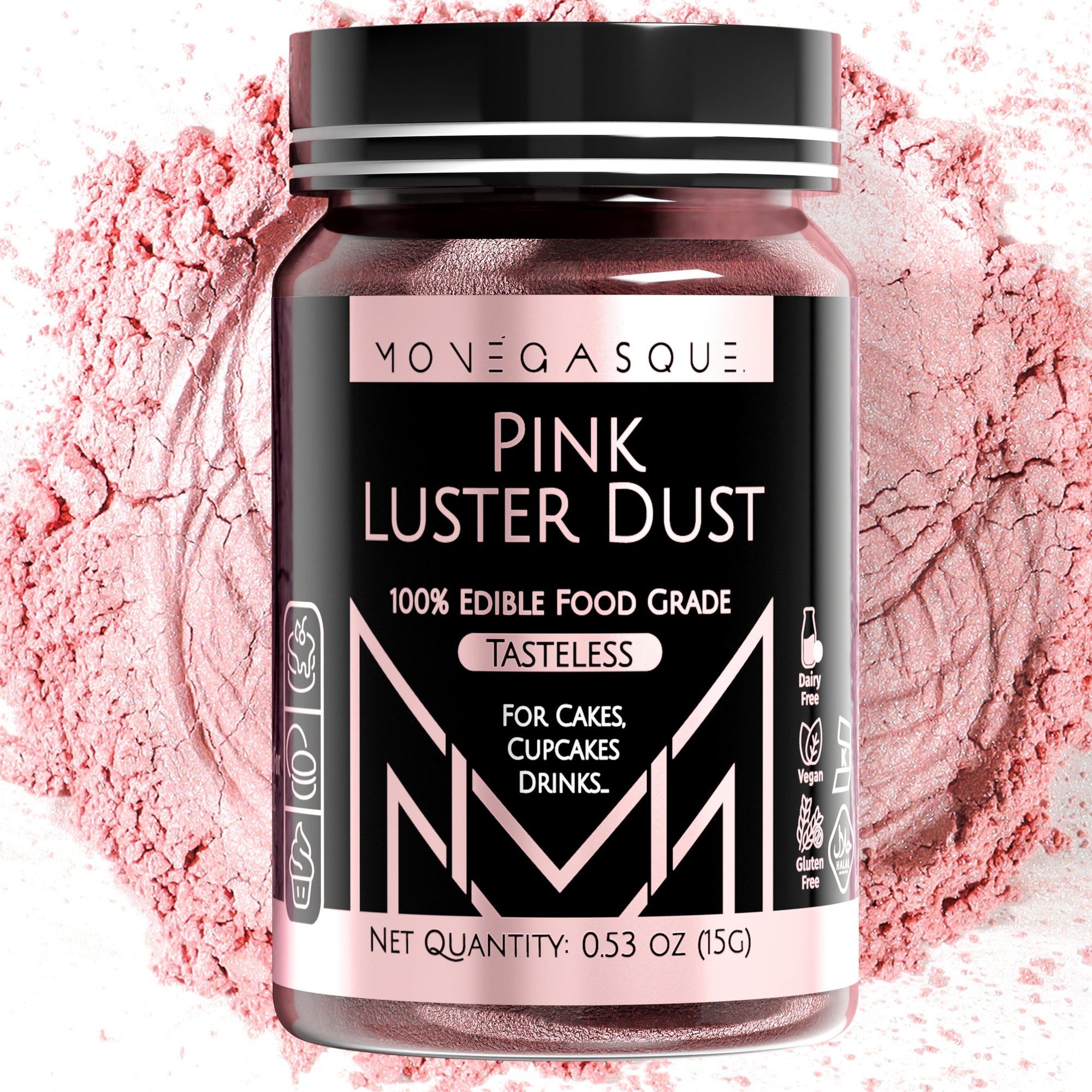 Pink Luster Dust 15G - MONÉGASQUE
