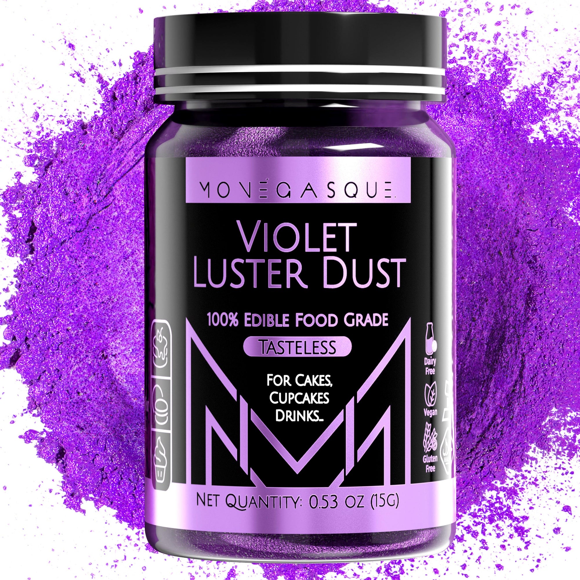 Violet Luster Dust 15G - MONÉGASQUE